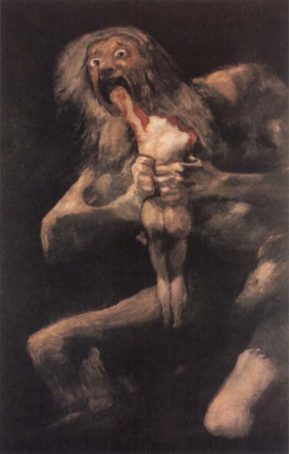 Francisco de goya y Lucientes Devouring One of his Children